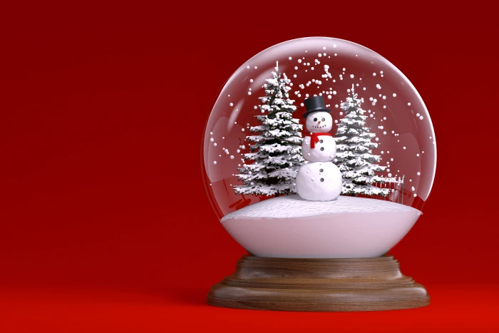 snowman snow globe tree ball New Year Christmas winter Cristmas 2k 4k 5k
