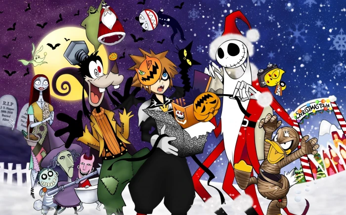 Kingdom Hearts Meets Jack santa claus nightmare before christmas 2k