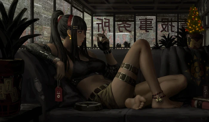 GUWEIZ Christmas Tree snow cigarettes belt plants 2k 4k