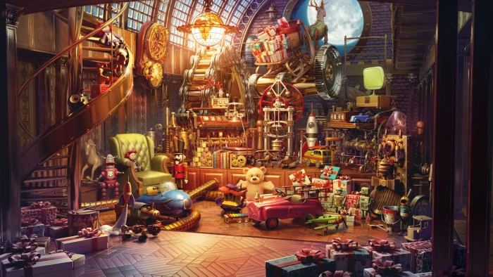 Winter Christmas Background Holiday Art Happy New Year