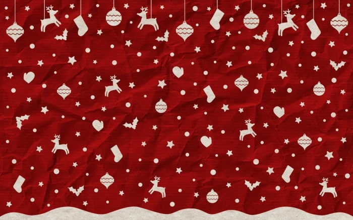 Holiday Christmas Pattern Red Reindeer backgrounds full frame