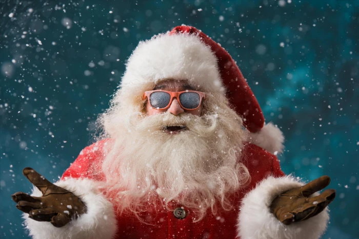 Santa Claus santa claus illustration fur glasses beard Christmas 2k