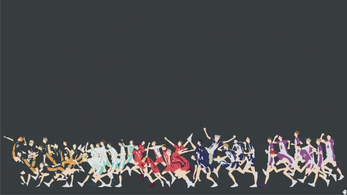 haikyu hi res copy space creativity celebration black background 2k