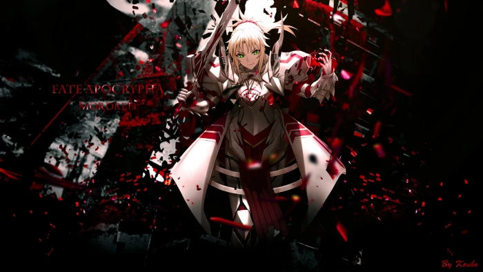Mordred Fate Apocrypha Saber anime girls celebration night