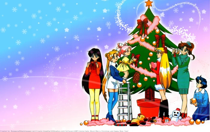 Ami Anime Sailor Moon Christmas HD Art rei