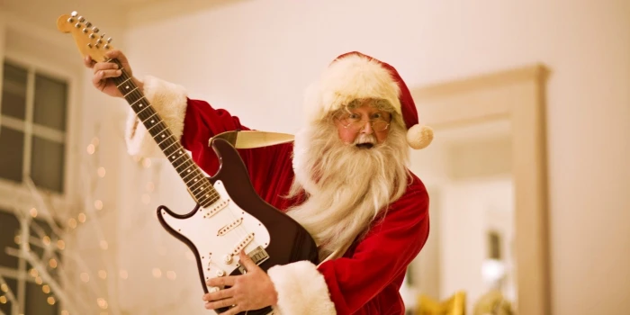 christmas guitar holiday santa 2k