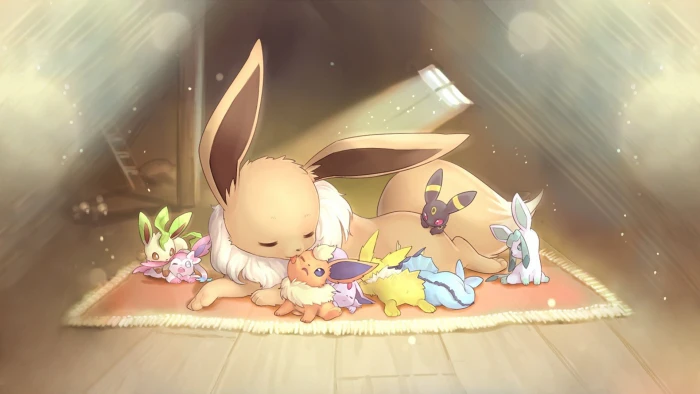 Eevee illustration Pok mon Vaporeon Jolteon Flareon Espeon