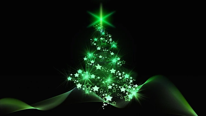 green christmas tree decoration fir illustration