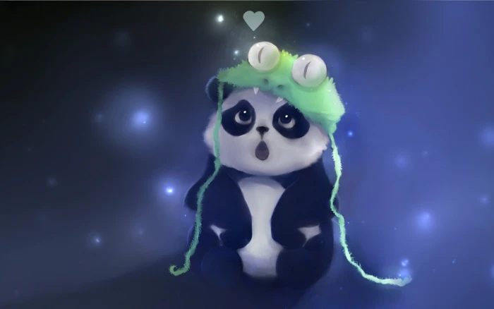 panda digital art Apofiss representation human