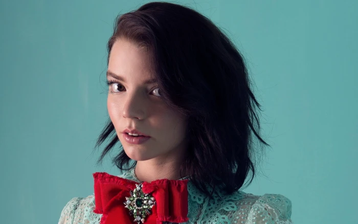 Actresses Anya Taylor Joy American Brown Eyes Brunette