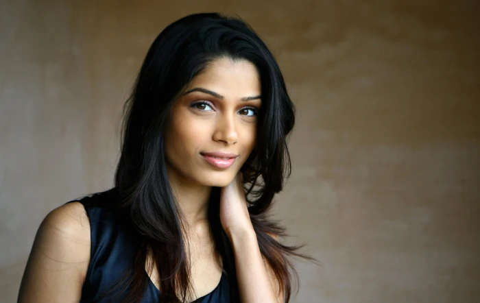 actress brunette freida pinto women 2k