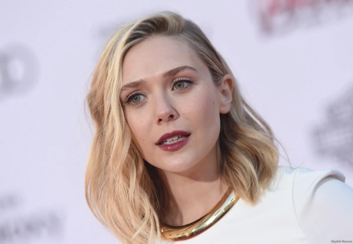 Actresses Elizabeth Olsen American Blonde Close Up Face 2k