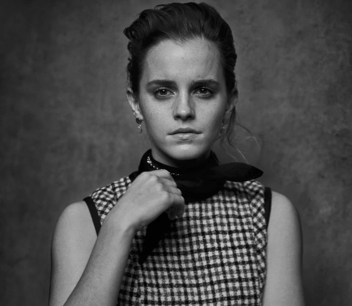 Actresses Emma Watson Black amp; White English