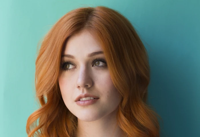 Actresses Face Green Eyes Katherine McNamara Model Redhead