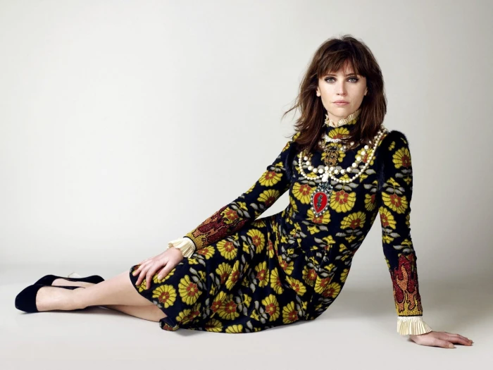 Actresses Felicity Jones Brunette