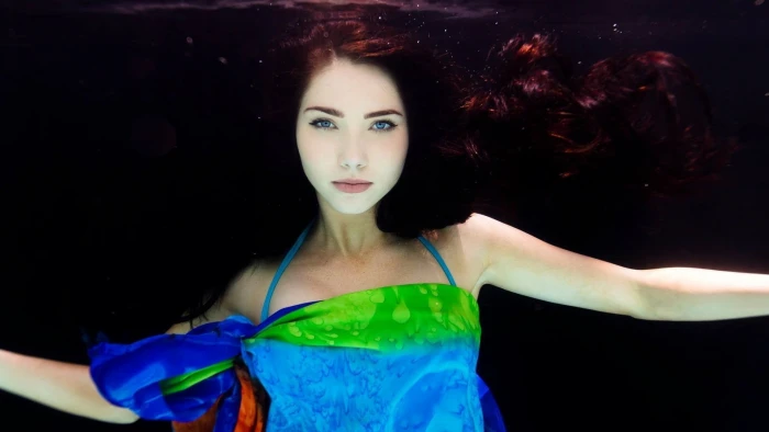 Actresses Jessica Green Australian Blue Eyes Model Underwater