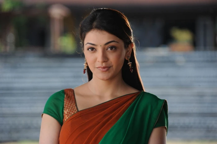 Actresses Kajal Aggarwal Bollywood Agarwal Sari portrait