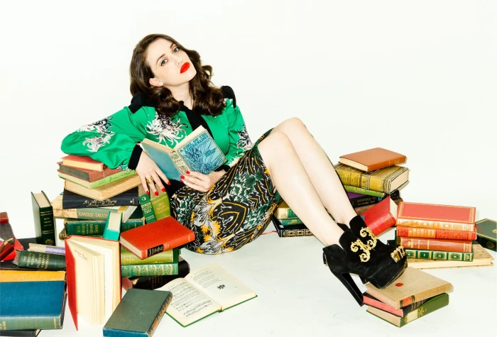 Actresses Kat Dennings American Blue Eyes Book Brunette