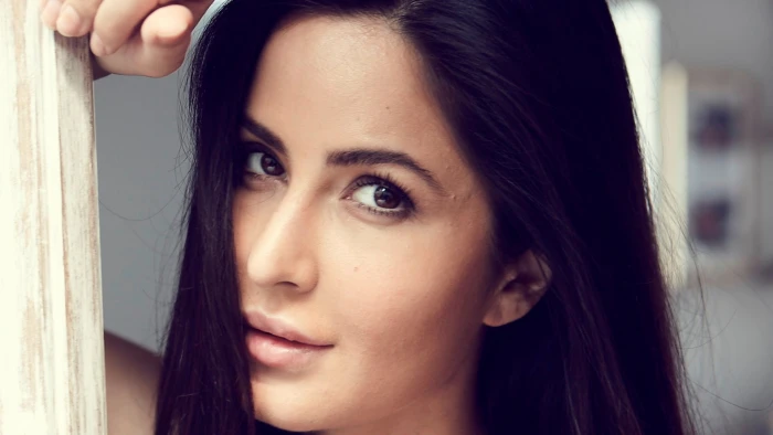 Actresses Katrina Kaif Black Hair Brown Eyes Face Girl