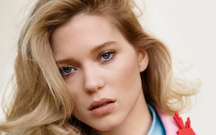 Actresses L a Seydoux Blonde Blue Eyes Model