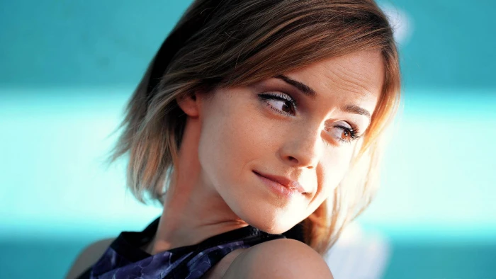 women Emma Watson face brunette brown eyes actress celebrity