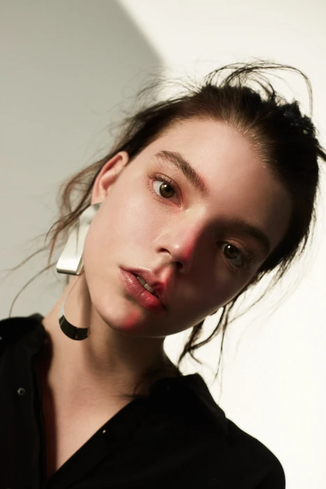 Anya Taylor Joy actress women simple background brunette