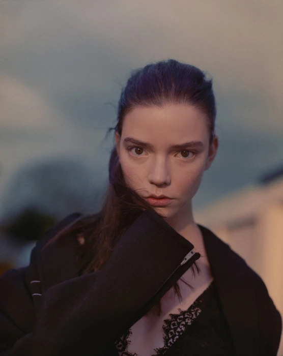 Anya Taylor Joy women actress brunette dark hair outdoors