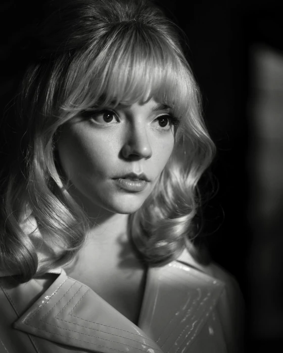 Anya Taylor Joy women actress monochrome Last Night in Soho