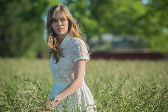Banshee Lili Simmons actress blonde see through blouse 2k