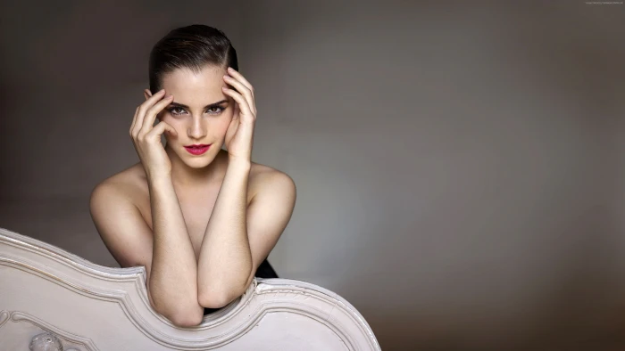 celebrity actress Emma Watson women looking at viewer beautiful woman 2k
