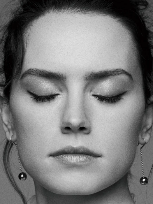 Daisy Ridley actress celebrity monochrome women 2k
