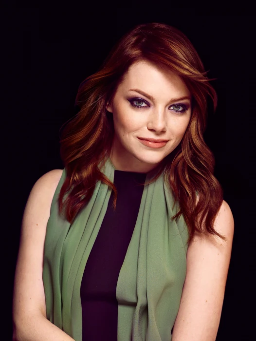 Emma Stone women portrait redhead face actress celebrity 2k