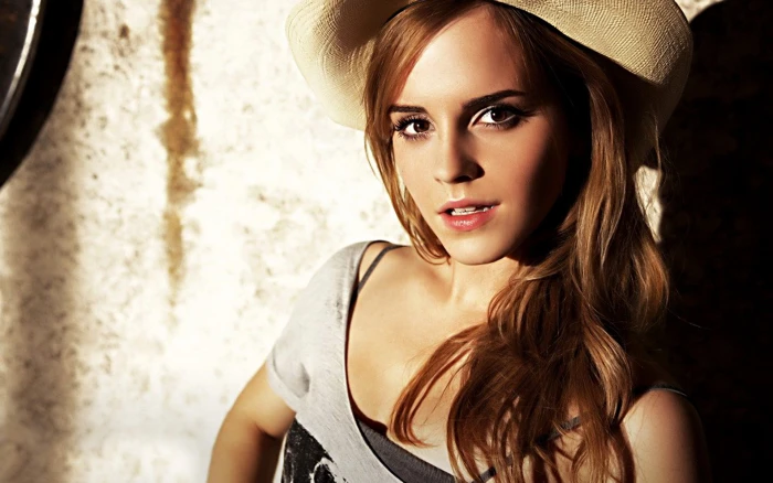Emma Watson actress looking at viewer