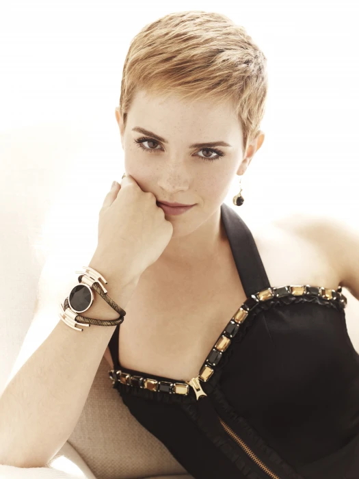 Emma Watson actress short hair women model celebrity portrait 2k 4k 5k