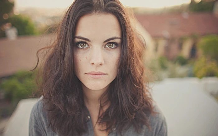 Jaimie Alexander women brunette hazel eyes face actress