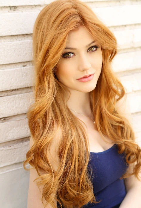 Katherine Mcnamara redhead looking at viewer actress long hair 2k