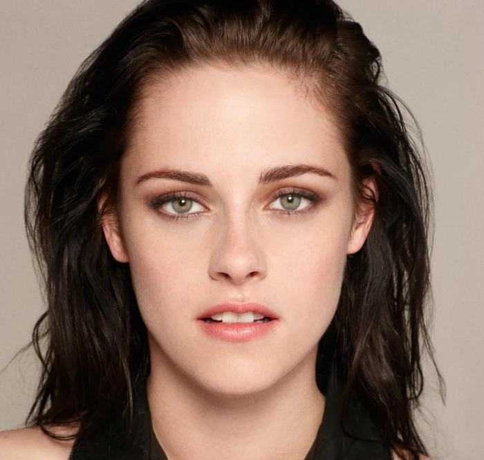 Kristen Stewart actress brunette portrait studio shot headshot 2k