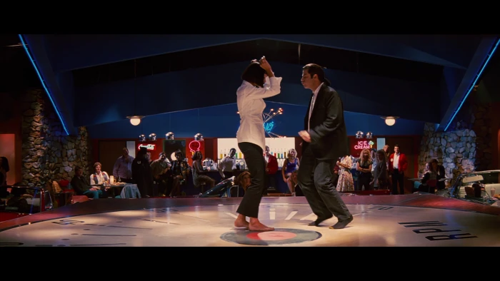 movies Pulp Fiction John Travolta dancing Uma Thurman actress