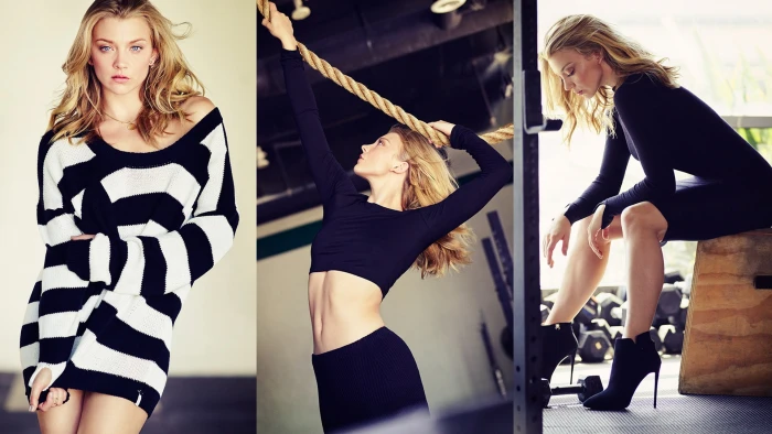 Natalie Dormer actress blonde blue eyes