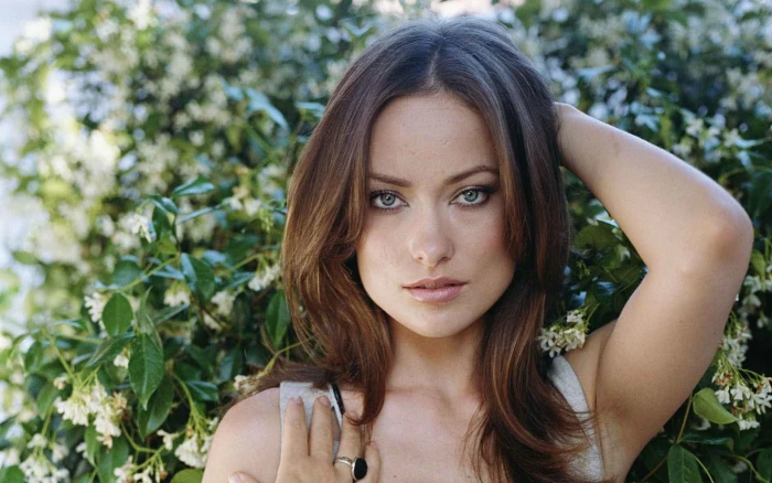 Olivia Wilde actress face celebrity women brunette portrait
