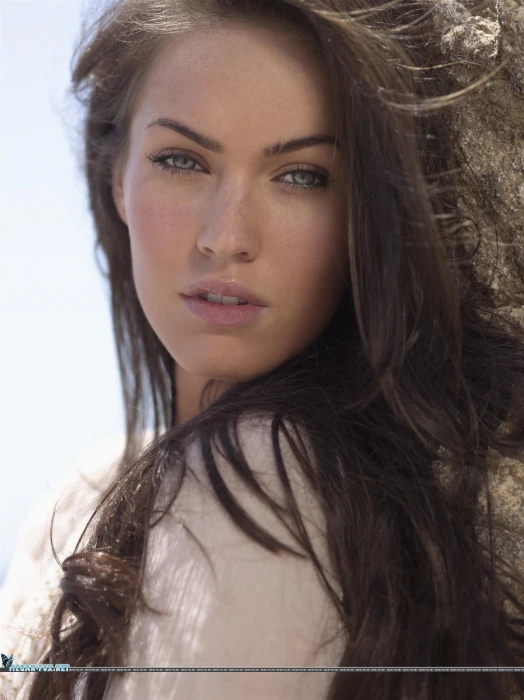 Megan Fox women brunette closeup portrait looking at viewer