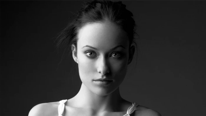 Olivia Wilde model actress monochrome women portrait headshot