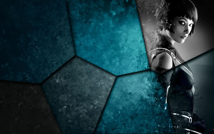 Olivia Wilde movies Tron Legacy actress digital art monochrome