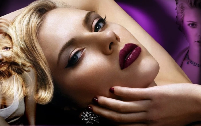 Scarlett Johansson women blonde face actress celebrity