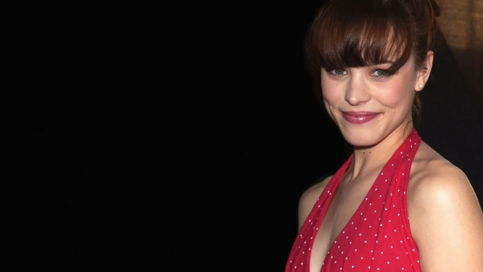 Rachel McAdams actress women black background simple