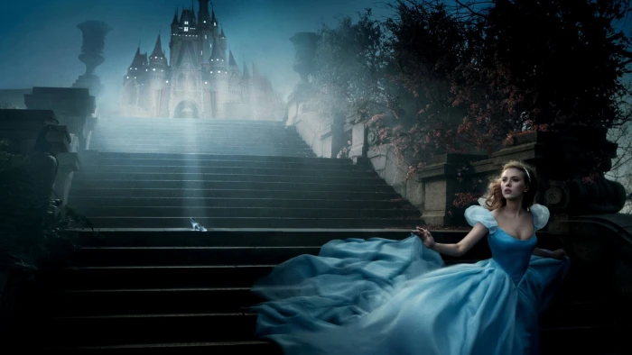 Scarlett Johansson fantasy girl actress dress blue