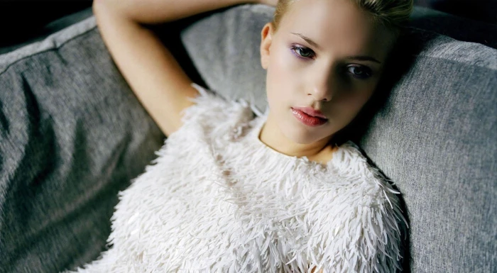 Scarlett Johansson women actress face celebrity portrait 2k