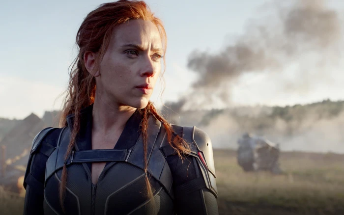 Scarlett Johansson women actress redhead long hair smoke