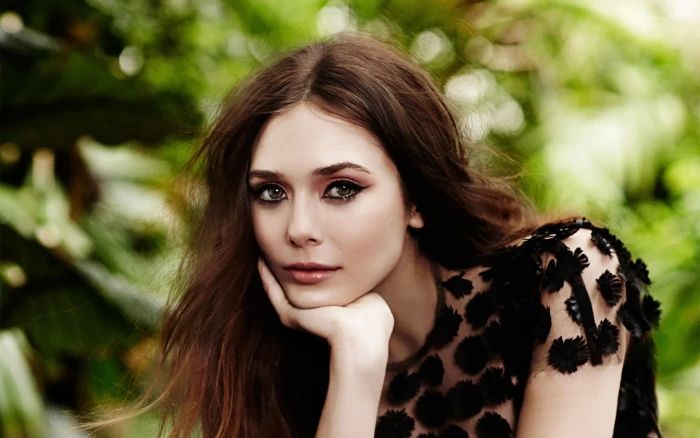 women Elizabeth Olsen brunette actress