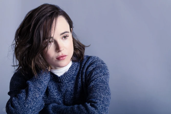 women face actress Ellen Page one person portrait studio shot 2k